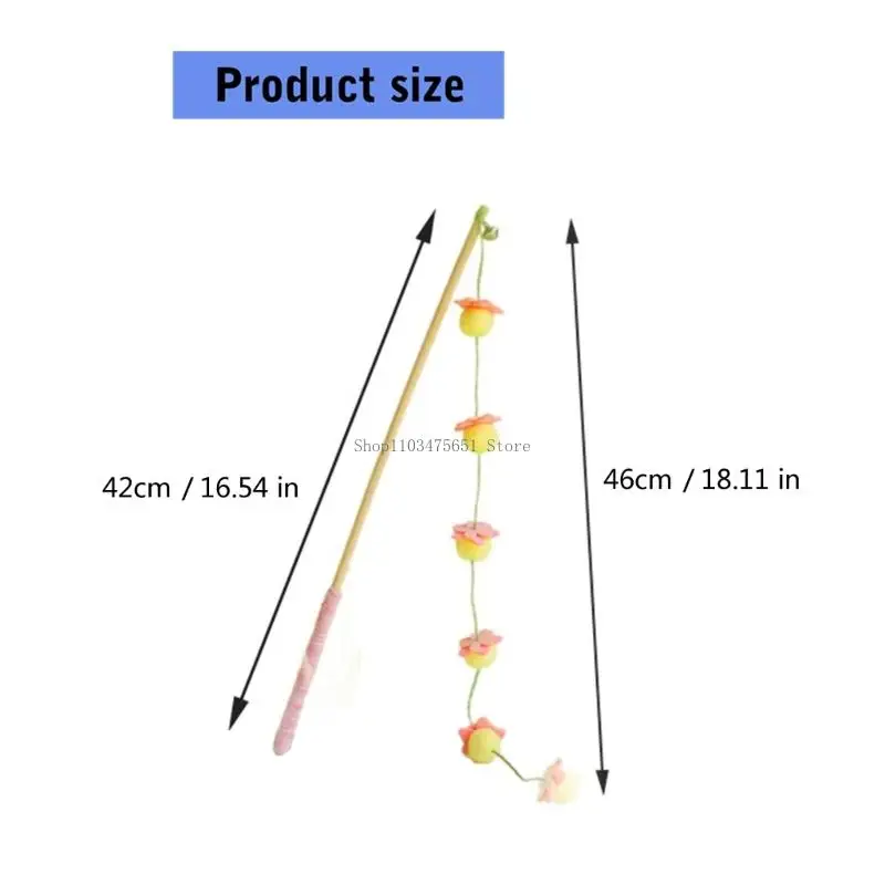 Interaction Cats Exercise Wand Toy With Simulation Fruit For Boredom Cats Fun