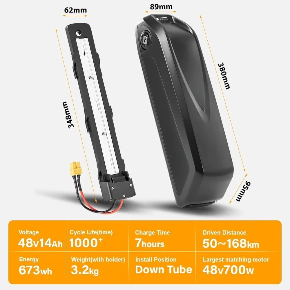 بطارية دراجة كهربائية 48V14AH متوافقة مع دراجة كهربائية Rad Power بطارية دراجة كهربائية 48 فولت لـ RadRunner Plus RadWago RadMini