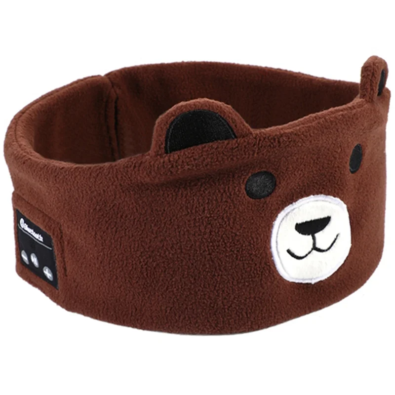 A57G-Fascia per animali Auricolare Bluetooth wireless in morbido velluto con microfono Fascia per capelli Bluetooth con altoparlante sottile Maschera per dormire,C