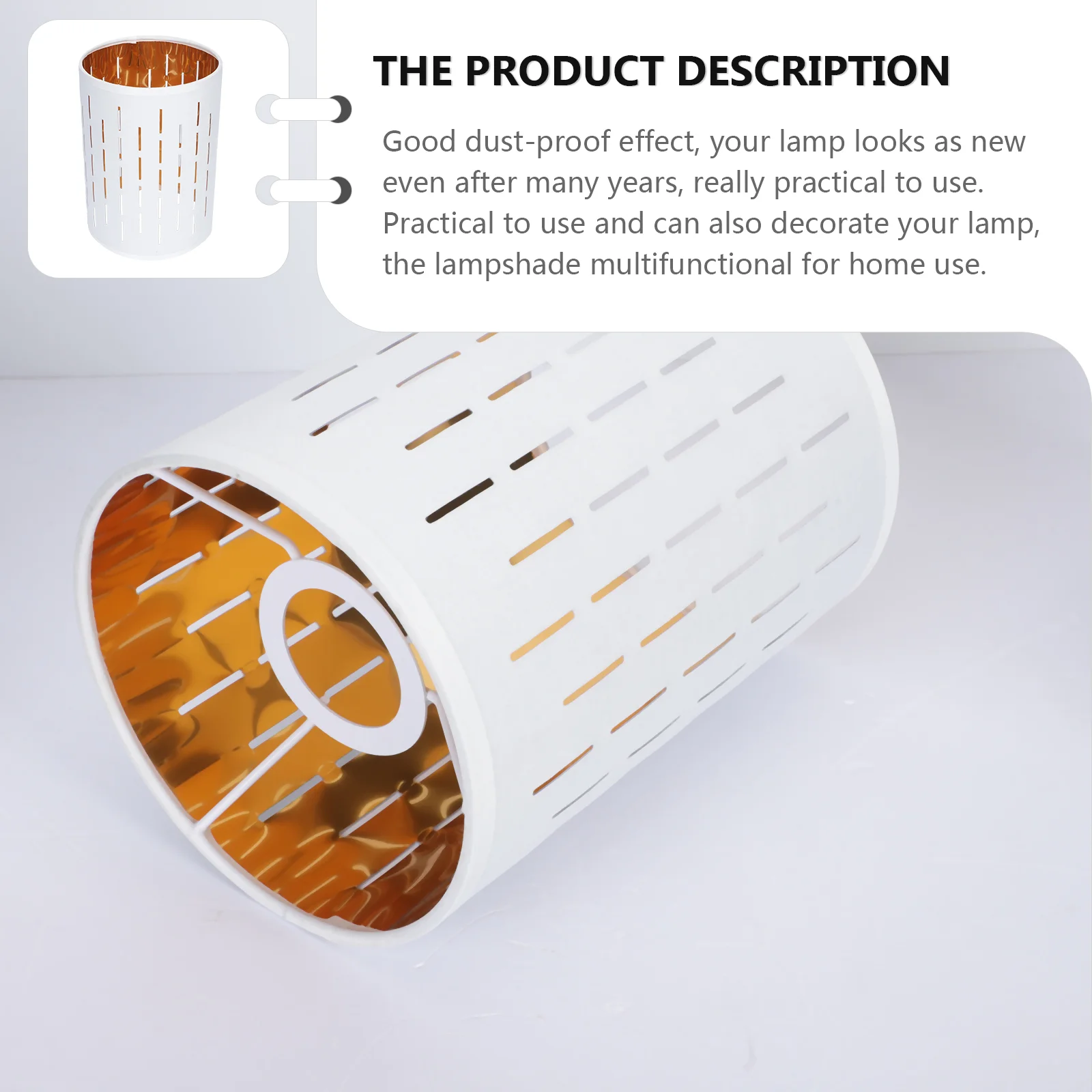 Lampshade Decorative Cloth Modern Hollow Round Dust-proof Decoration Metal Hollowed-out