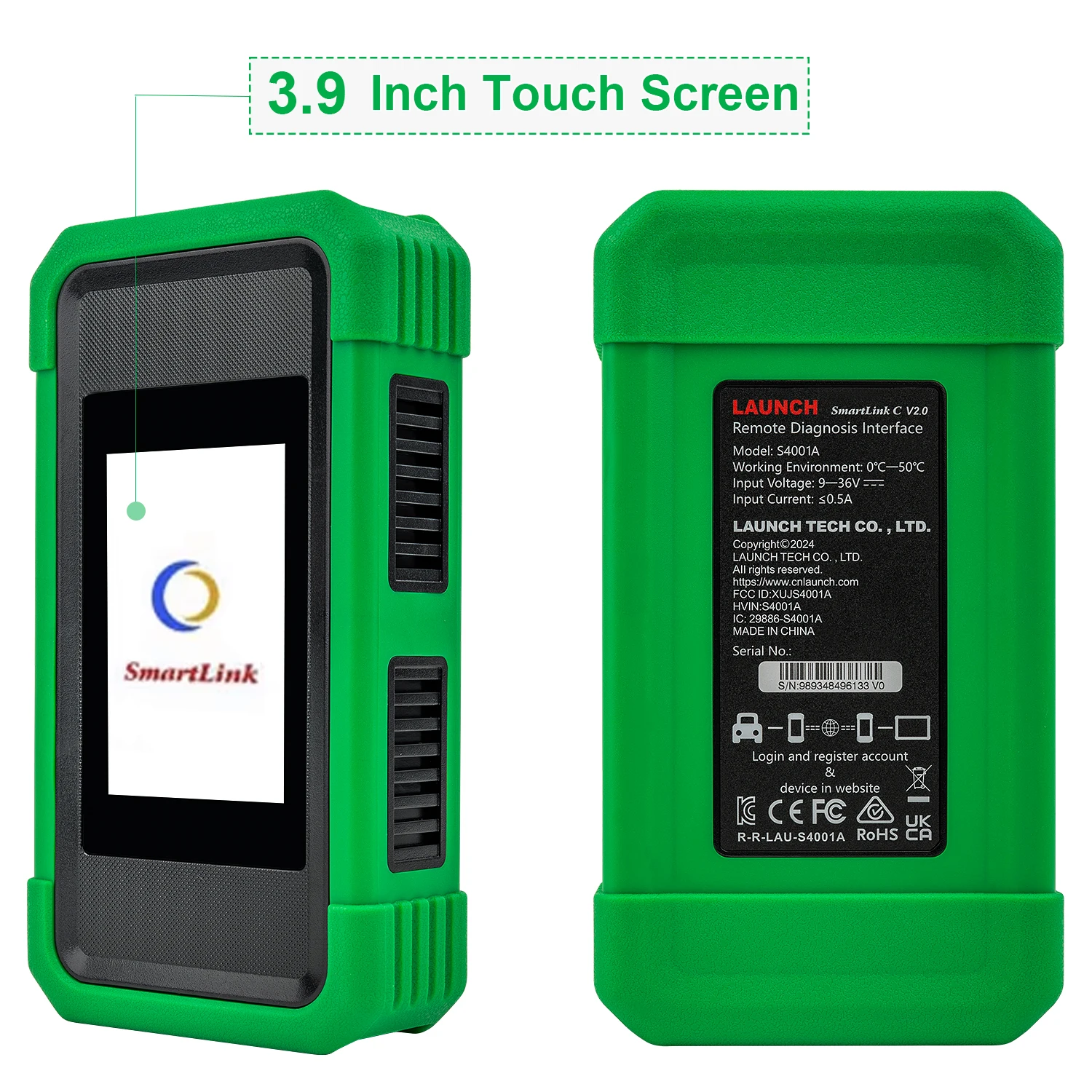 LAUNCH X431 PRO3S+EV Diagnostic Tool with SmartLink C V2.0 Car Scanner for EV Diagnostics & Battery Pack Analysis Topology Map