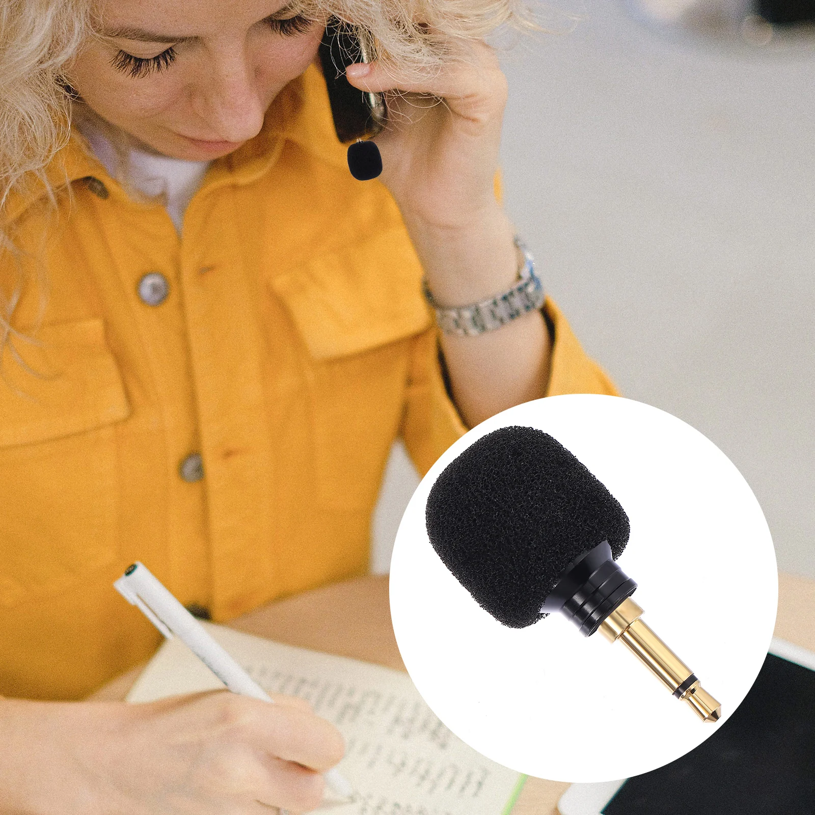 

Portable Noise-cancelling Microphone Recording Omnidirectional for Singing Mini Microphones Little Small