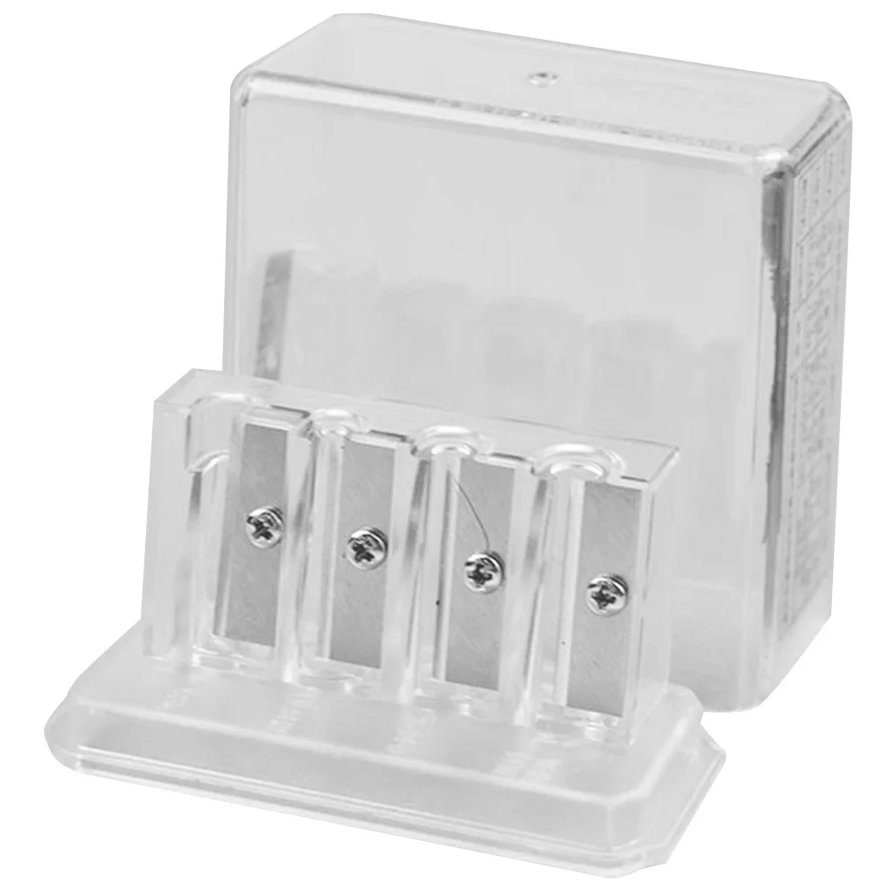 

4 Hole Pencil Sharpener Manual For Kids School Use Bright Color Crayon Charcoal Pencil Sharpener Handheld Student