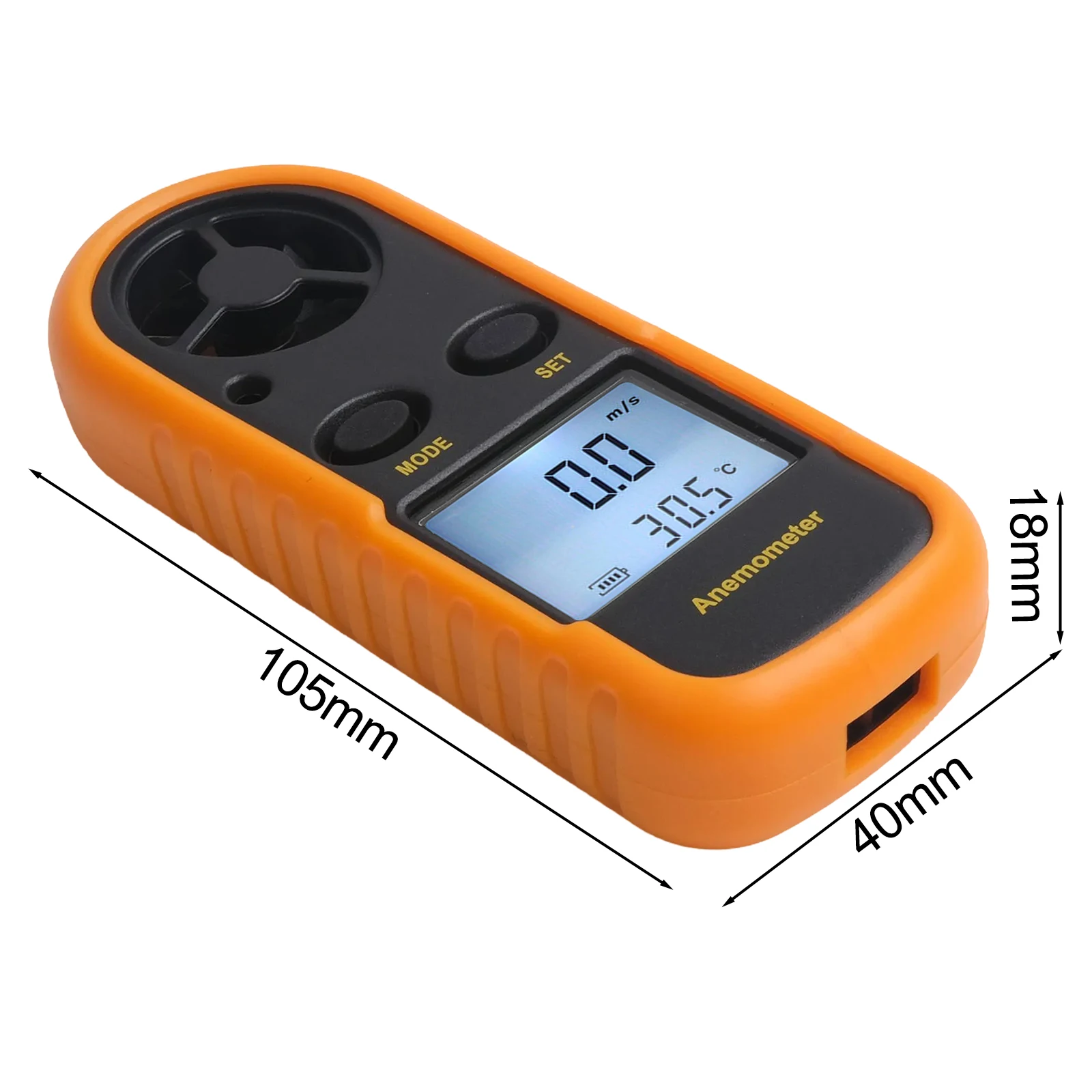 Digital LCD Anemometer Wind Meter Air Temperature Gauge Tester Thermometer For Outdoor Sailing Surfing Gliding Tool