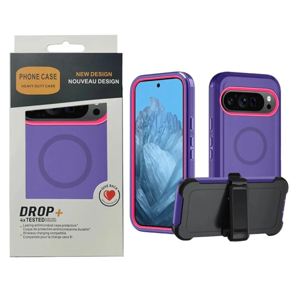 Orginal Heavy Duty Belt Clip OTT Case for Google Pixel 10A 9A 10 9 Pro XL for Magsafe Shockproof with Box Hard Cover view 2