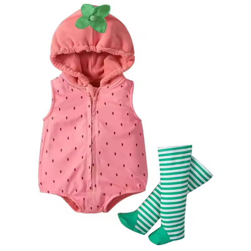 New Designer Cartoon Clothing Zip-up Hooded Romper + Stockings Baby Boy Clothes Baby Girl Casual Sets - Image 16