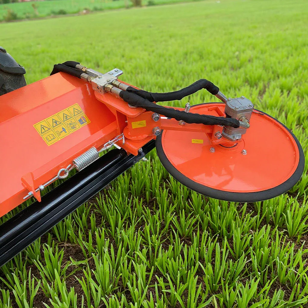 

Undertree Hydraulic Side Shaft Disc Mower Tractor Mulch Lawn Grass Accessories Bearing 600mm Working Width IOT