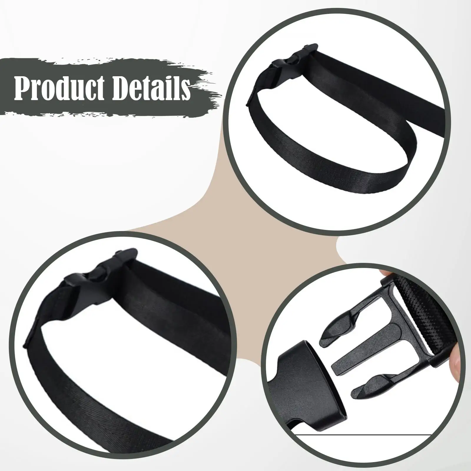 مقود على الجليد، جزء لوح تزلج مريح من البوليستر مع حزام ربط بإبزيم للرياضة والرجال والنساء في الشتاء خارج البالغين والأطفال #5