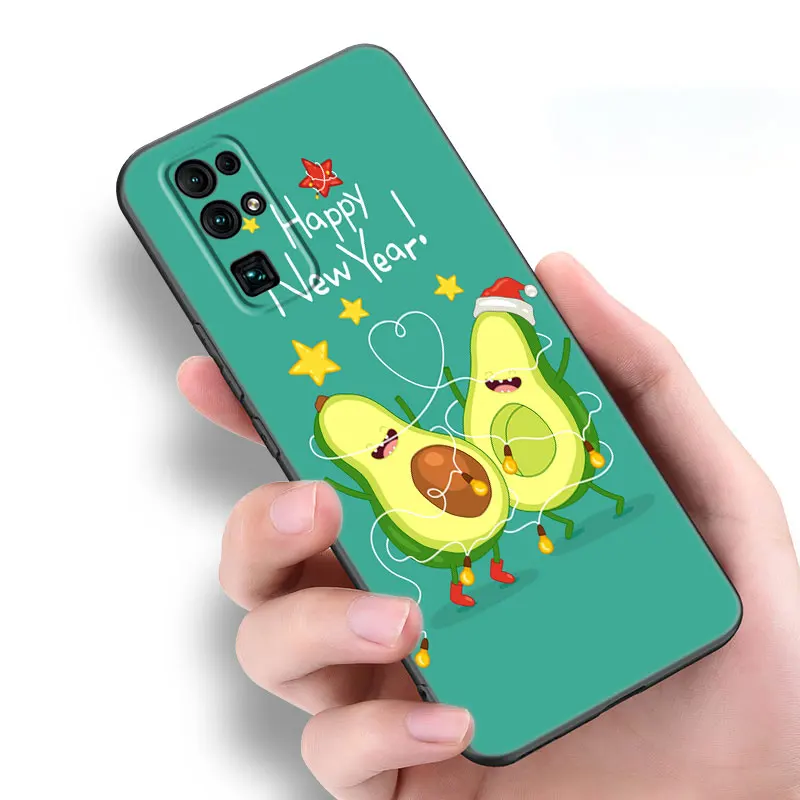 Cute Happy Avocado Phone Case For Huawei Honor 70 90 Lite X40 GT X50 i X5 Plus X6A X6S X7A X8A X8B X6 X7 X8 X9 4G X9A X9B 5G