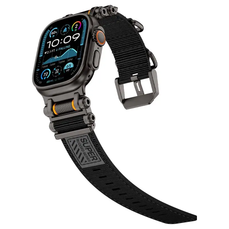 

Roller Nylon Bands for Apple Watch Band 49 46 45 44 42mm Soft Woven Rugged Wristband Sport Strap for iWatch S10 9 8 7 6 5 4 3 SE
