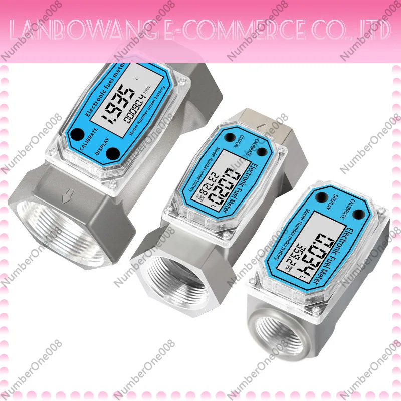 Digital Electronic Turbine Flow Meter for Water Diesel Liquid with Instant Total Flow Display