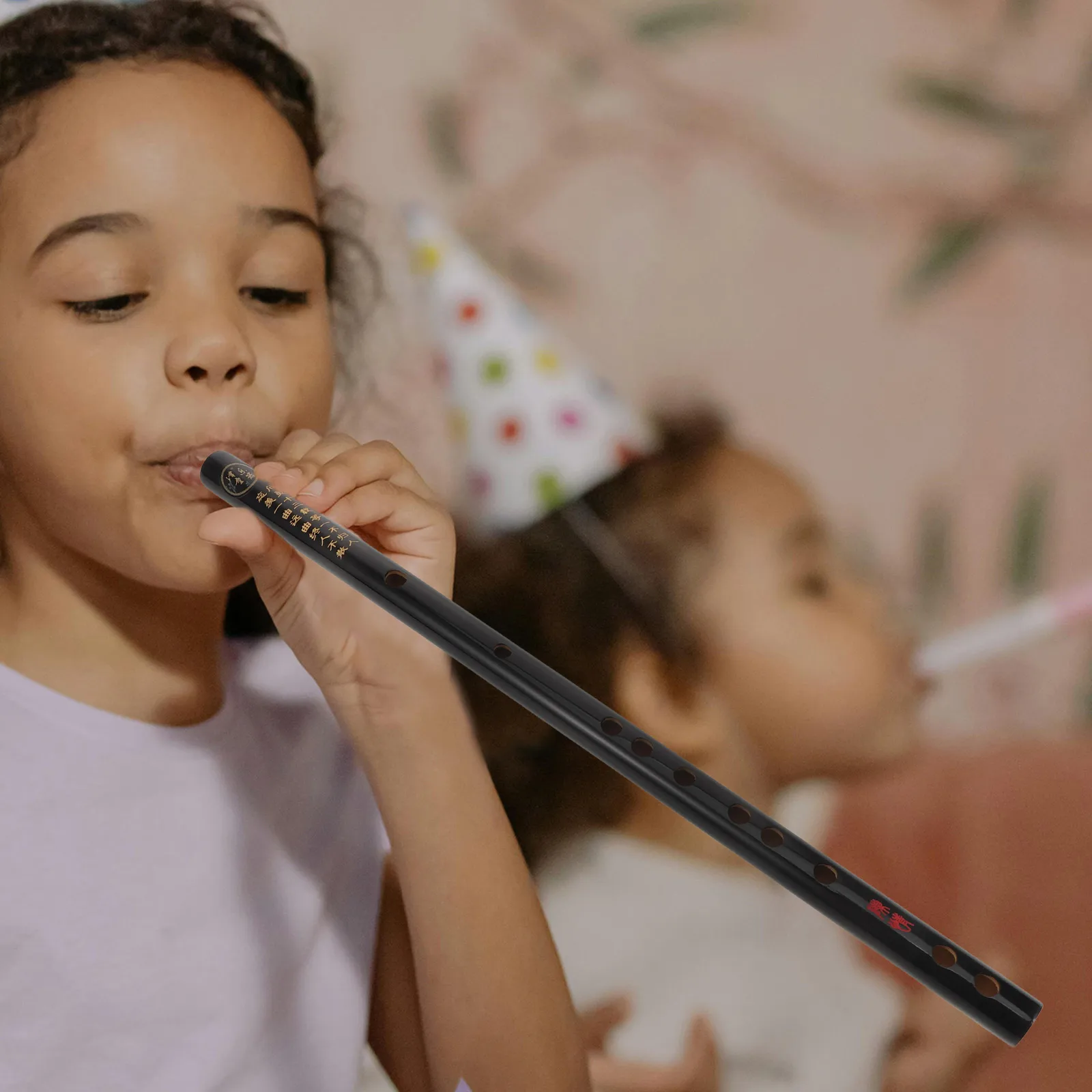 

Professional Black Bamboo Flute Chinese Traditional Musical Instrument Accurate Tone Holes Premium Material Durable Lightweight