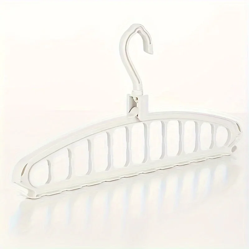 1pc 11 hole multifunctional traceless clothes hanger, clothes hanging rack, bedroom wardrobe storage artifact