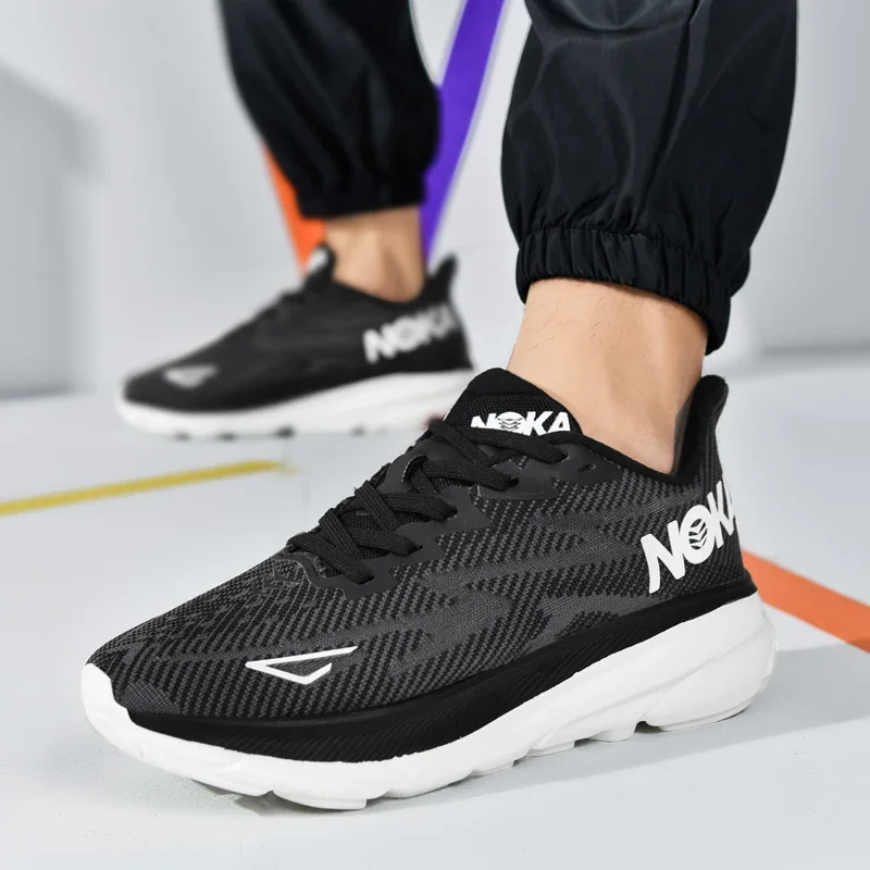 Men's Running Shoes Jogging Trainer Couple Race Outdoor Non-Slip Sneakers Mesh Cushioning Luxury Shoes Breathable Off-road Shoes view 6