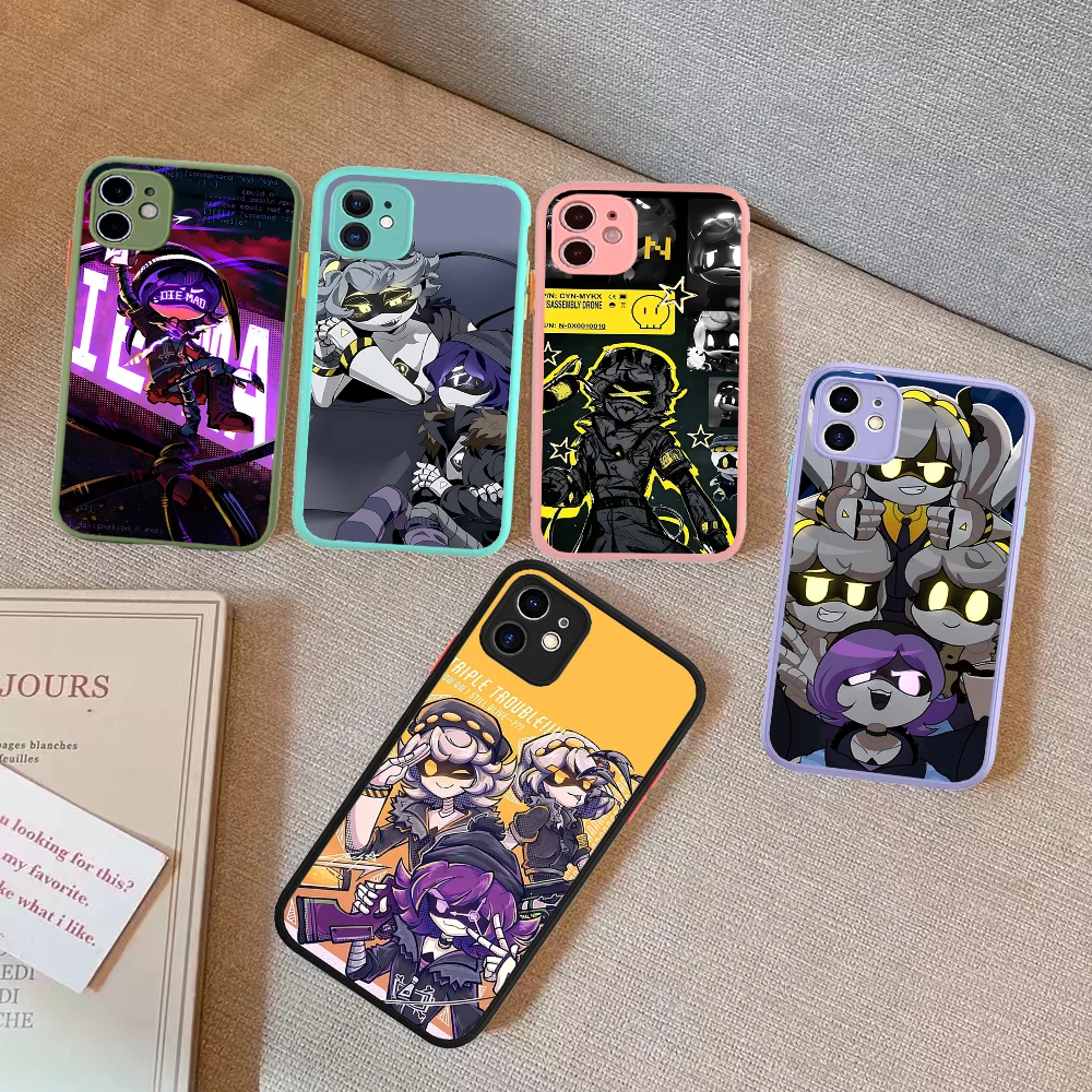 Classic Anime M-Murder D-Drones Phone Case For IPhone 14 11 12 13 Mini Pro Max 8 7 Plus X XR XS MAX Translucent Matte Cover