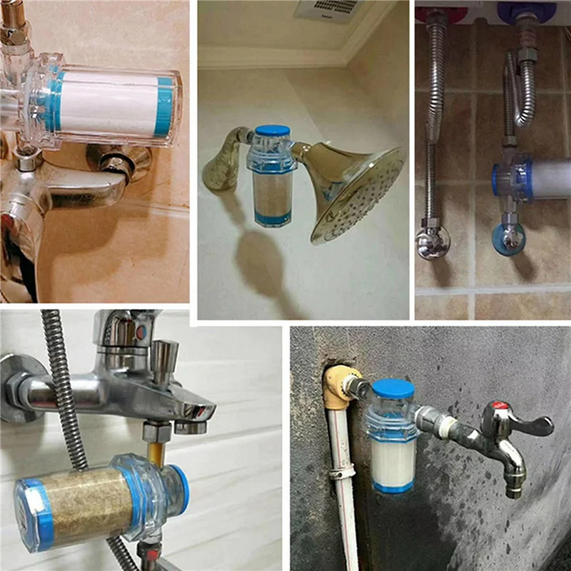 30X المنزلية إلى الشوائب الصدأ الرواسب غسالة سخان المياه دش تصفية المياه