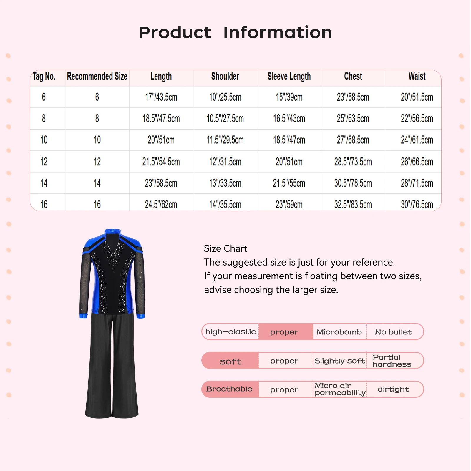 Kids Boys Figure Skating Costume Metallic Long Sleeve Rhinestones T-Shirts Top with Straight-Leg Pants for Latin Dance Tango
