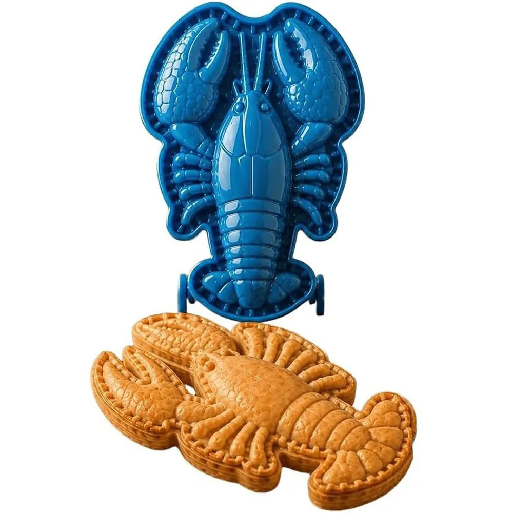 Sea Life Ocean Filled Pie Press Collection Lobster Jellyfish Turtle Dolphin Crab Party Pastry Baking Molds Food-Grade Plastic