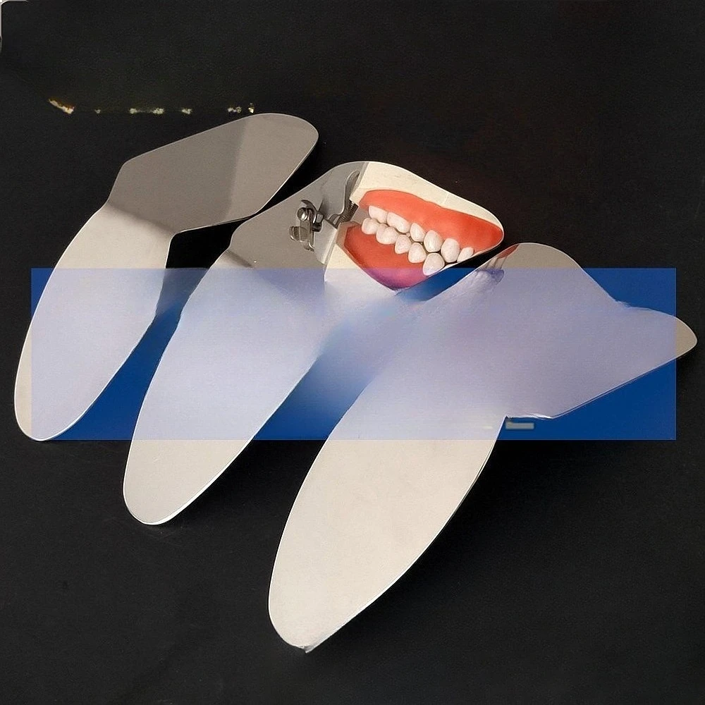 Dentals Mouth Mirror Double Sided Stainless Steel Reflector Orthodontic  Photo Tool