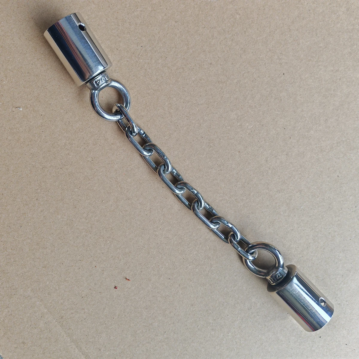 Accesorios de doble punta: Cadena de conexión con hebilla para nunchaku, equipo de artes marciales de acero inoxidable, varita de Kung Fu, Wushu, Tai Chi
