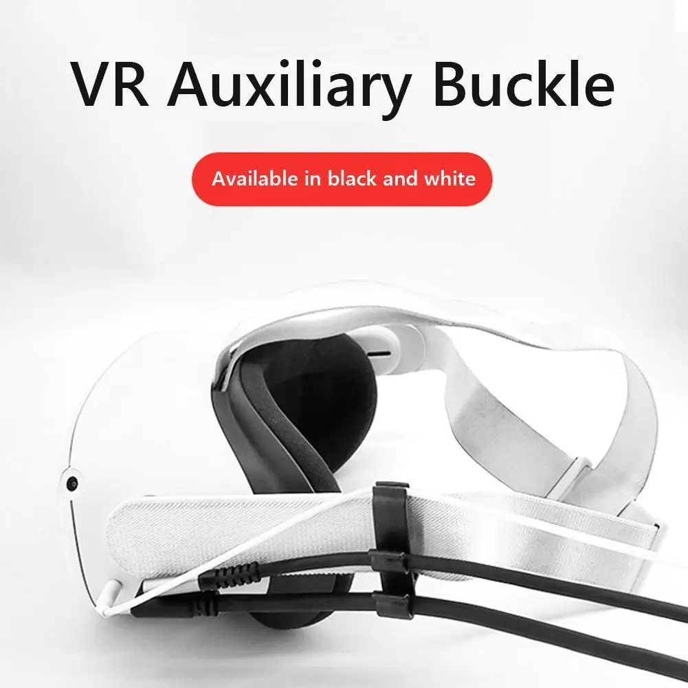 VR Cable Clamp Drop-Proof Data Cable Fixer 3 Slots Earphone Cord Clip VR Accessory for Oculus Quest 2/Pico 3 VR Headset