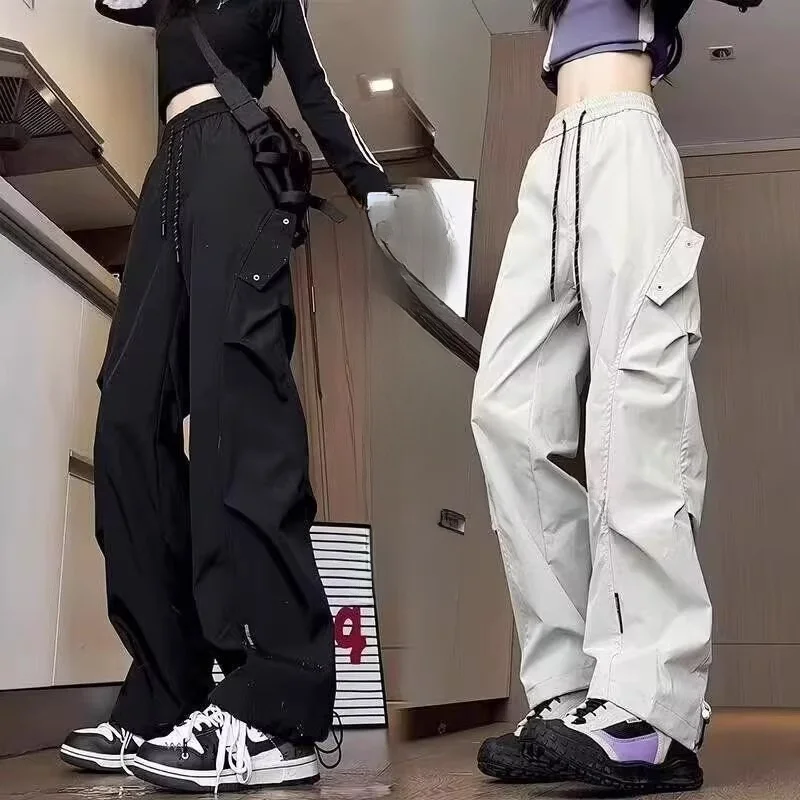 Men's Casual Straight Leg Work Trousers Spring Autumn Wear Resistant Dirt Easy to Clean Long Pants Leisure Polyester Fiber