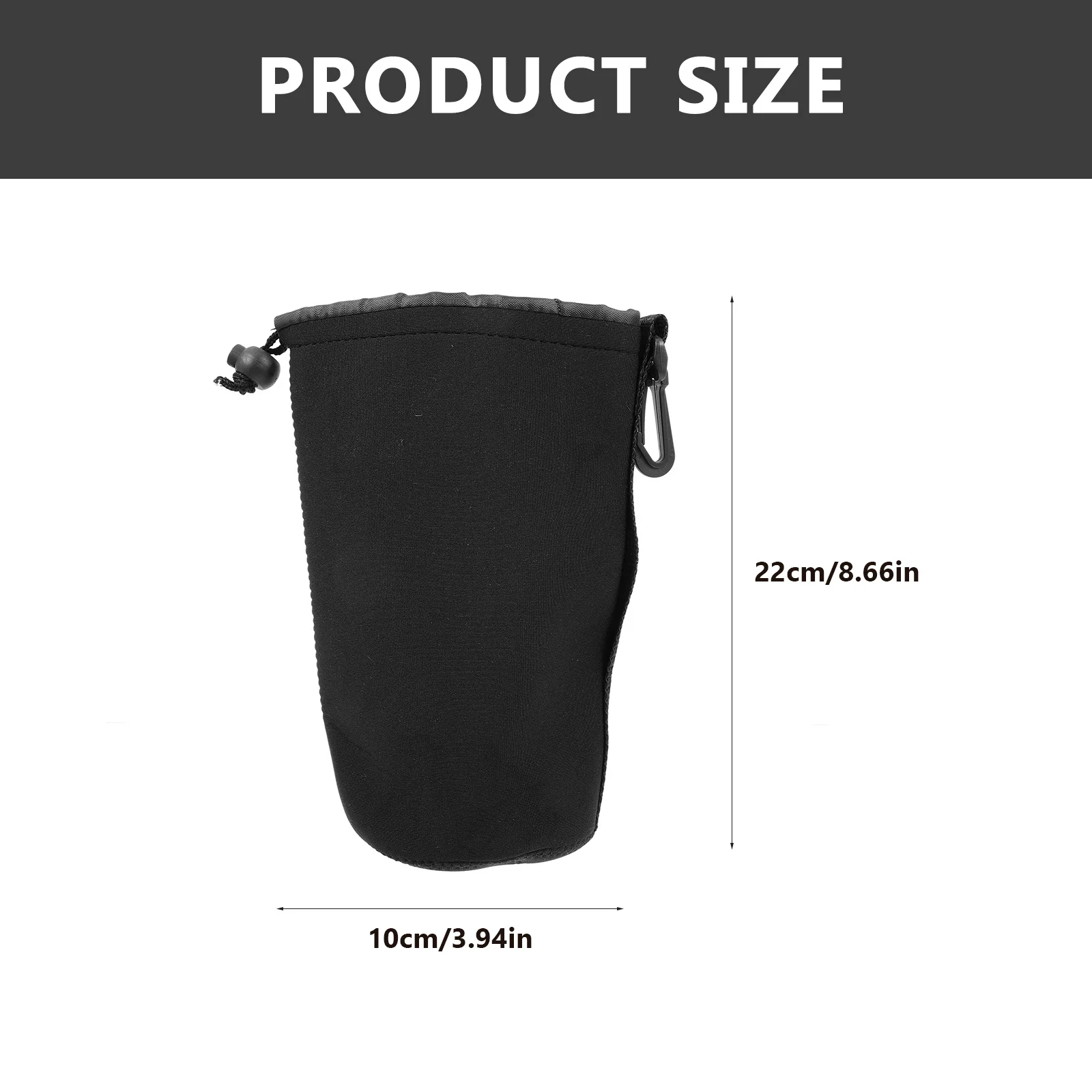 4 قطعة حافظة تخزين العدسات المدمجة لينة الداخلية سميكة الخارجي النيوبرين لعدسات الكاميرا امتصاص الصدمات الغبار حامي العدسة الحقيبة