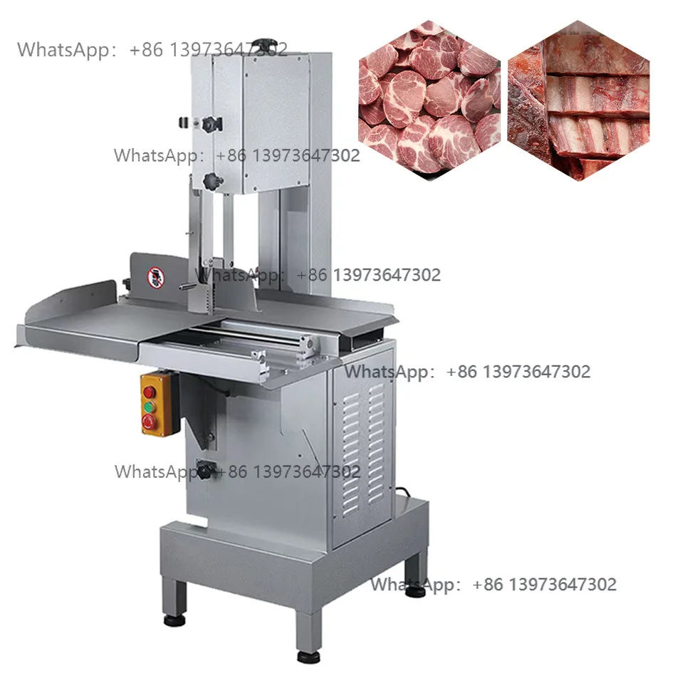 Automatic Commercial Meat Cutter Machine New Cold Cut   Saw Bandsaw for Butchers Meat Cutting Equipment