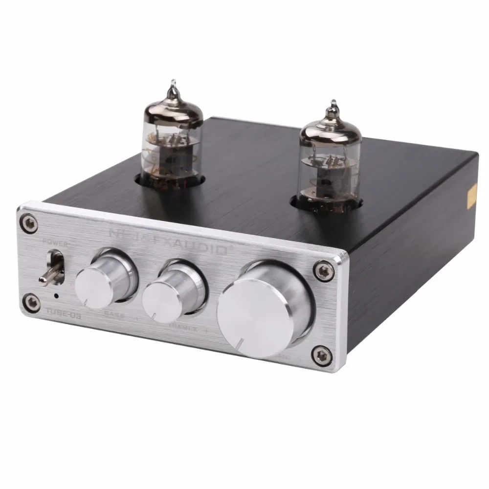 TUBE-03 HIFI audio preamplifier, high and low pitch adjustable preamplifier DC12V