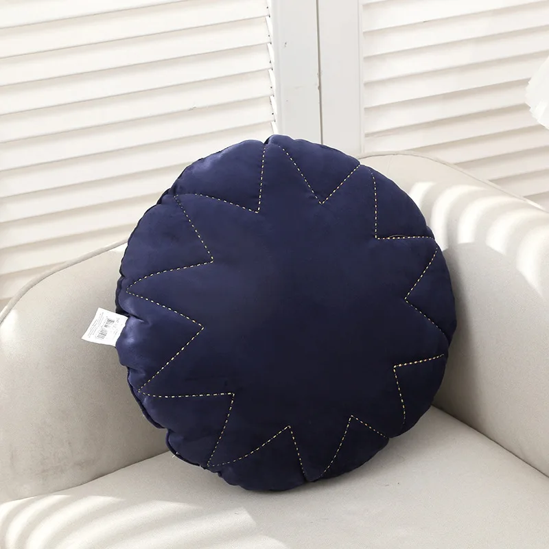 

Niche Creative Ten Pointed Star Throw Pillow Pure Color Backrest Sofa Bedroom Cushion Knitted Fashionable Backrest Pad