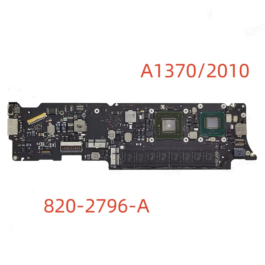 Original motherboard A1370 for MacBook Air 11 inch, logic board A1370, 2010820-2796-A, 2011820-3024-B