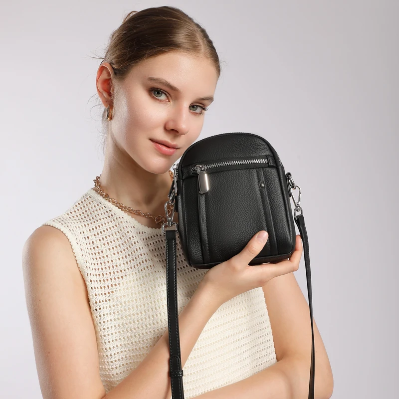 

New 2025 Genuine Leather Women Bag Casual Shopper Shoulder Bag Commuter Large Bucket Handbag Simple High Quality Women Tote Bags