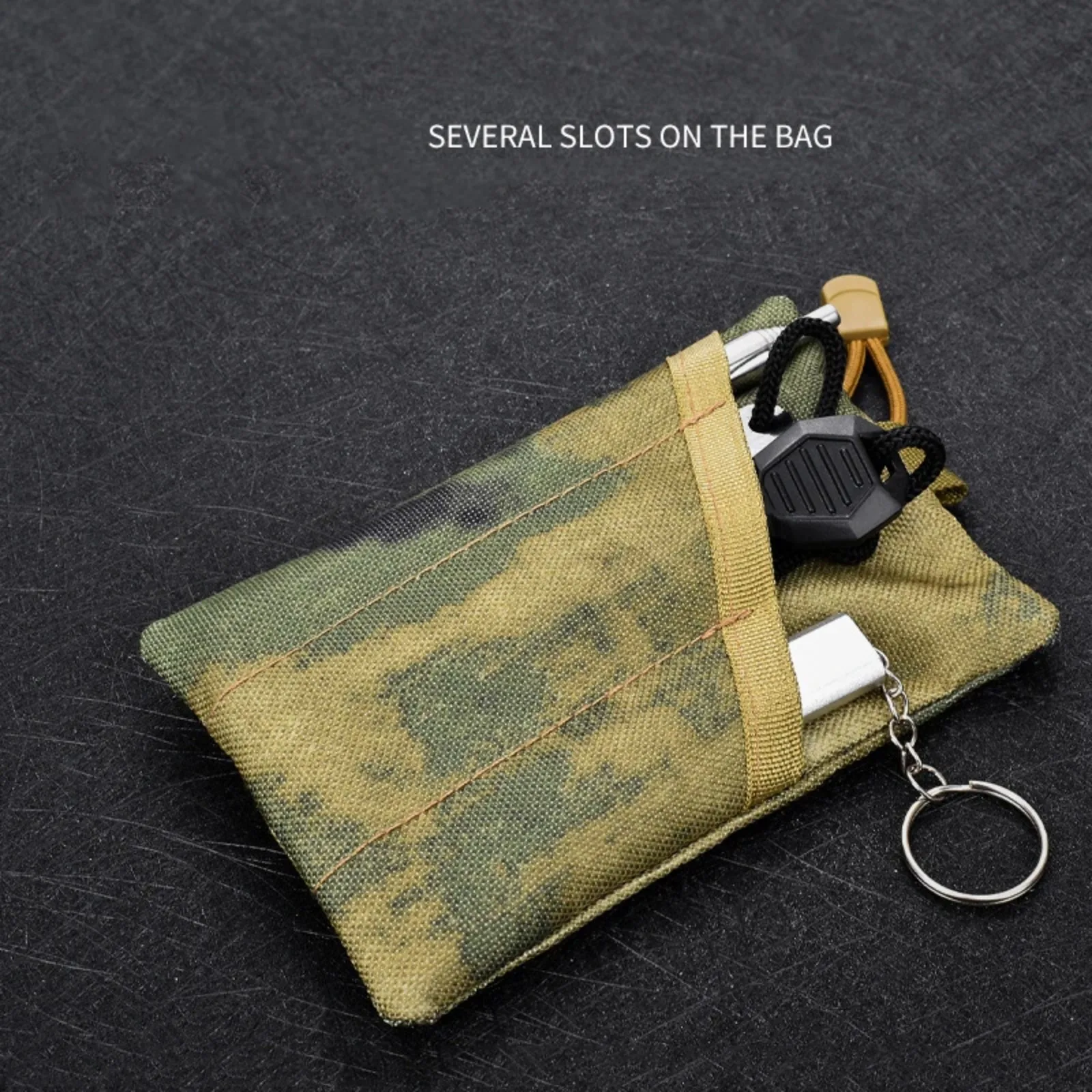 Outdoor Sports Camouflage Belt Bag Tactical Coin Purse Tactical Running Portable EDC Tool Storage Hand Bag