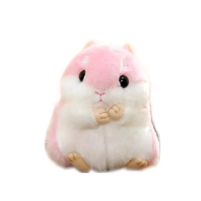 100mm soft hamster keychain bag pendant mouse doll trinket children's plush toy