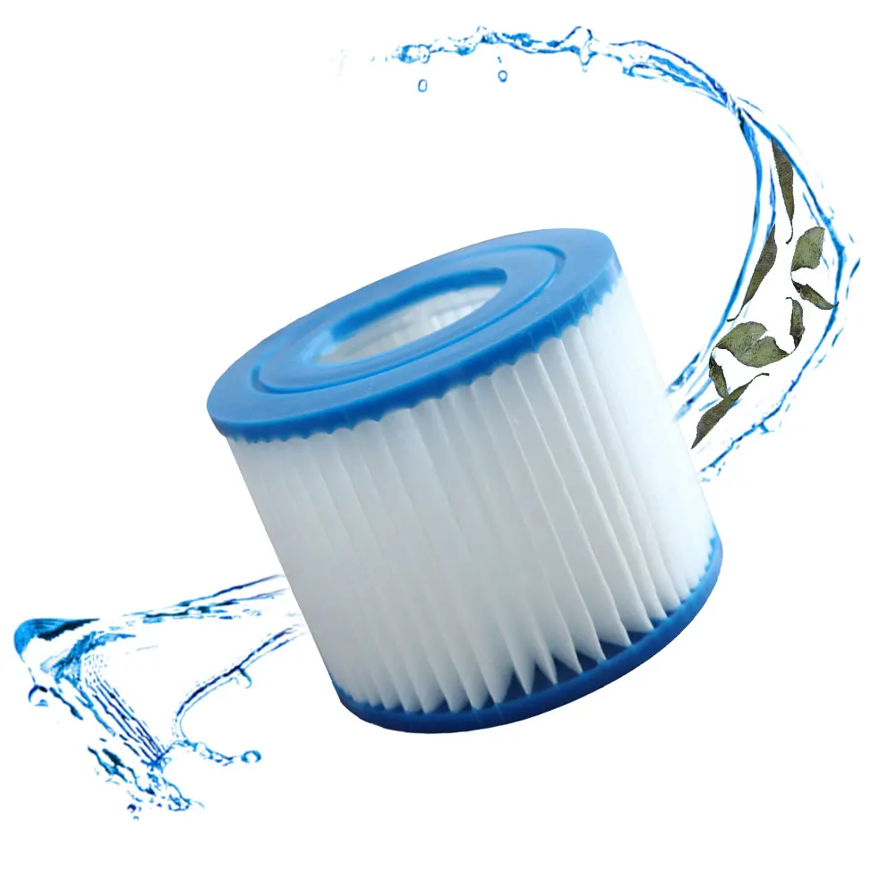 Type VI Hot Tub Filter Pool Filter Replacement Soft Rubber Ends SPA Filter Replacement Reusable Pool Filter for Intex Filter