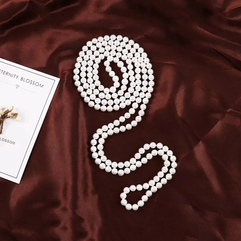 

Cheongsam Accessory 8MM Pearl Choker Pearl White Multi-layer Jewelry Imitation Pearl Elegant Necklace Women