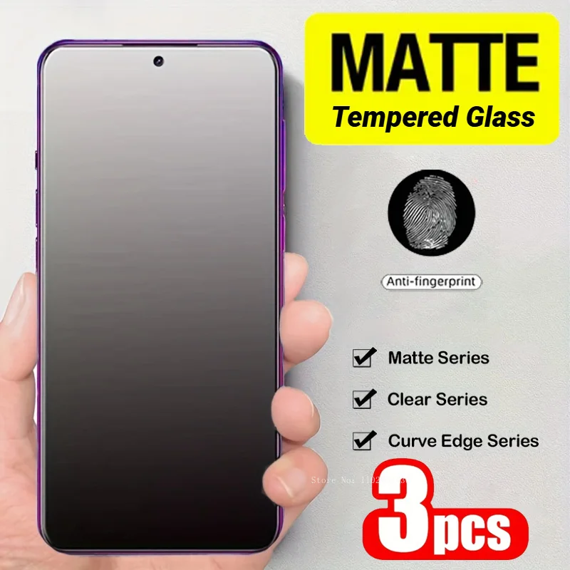 

3pcs Matte Tempered Film for Xiaomi 12 13 14 Anti-Scratch for Xiaomi 12T 13T Pro Anti-Shatter Tempered Glass for Xiaomi 12 Lite