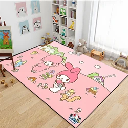 Japanese Anime My Melody Pattern Large Area 3D Carpet for Home Living Room Kids Bedroom Sofa Children's Doormat Floor Decor Rugs