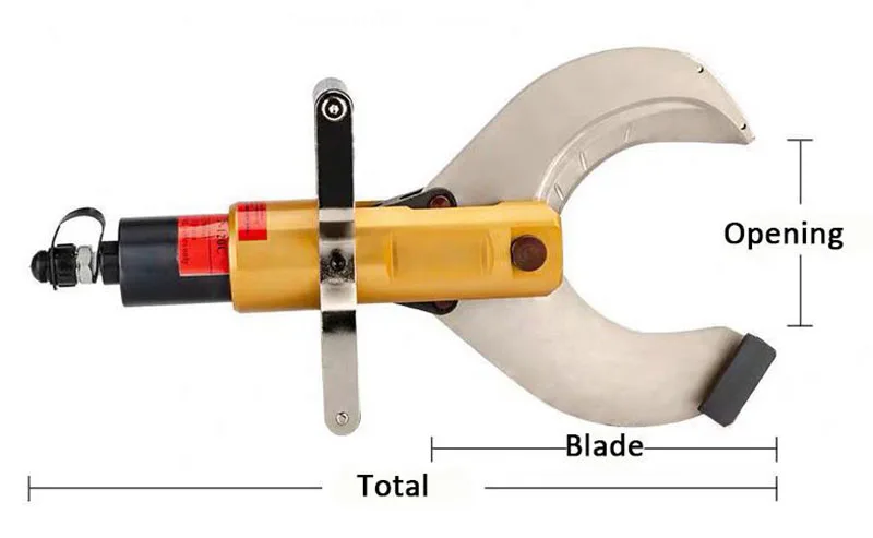 Open type Cable scissors Electric hydraulic Copper aluminum cable cutter Split type CPC-65/105/120 Fast wire breaking pliers