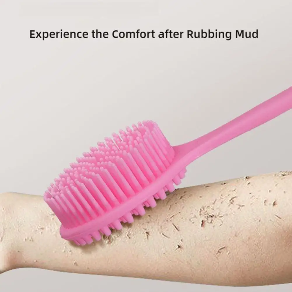 แปรงขัดหลังซิลิโคนนุ่ม 1 ชิ้น สำหรับอาบน้ำ ด้ามยาว ขัดผิว ทำความสะอาดล้ำลึก นวดผิว ขัดผิวอาบน้ำ อุปกรณ์อาบน้ำ