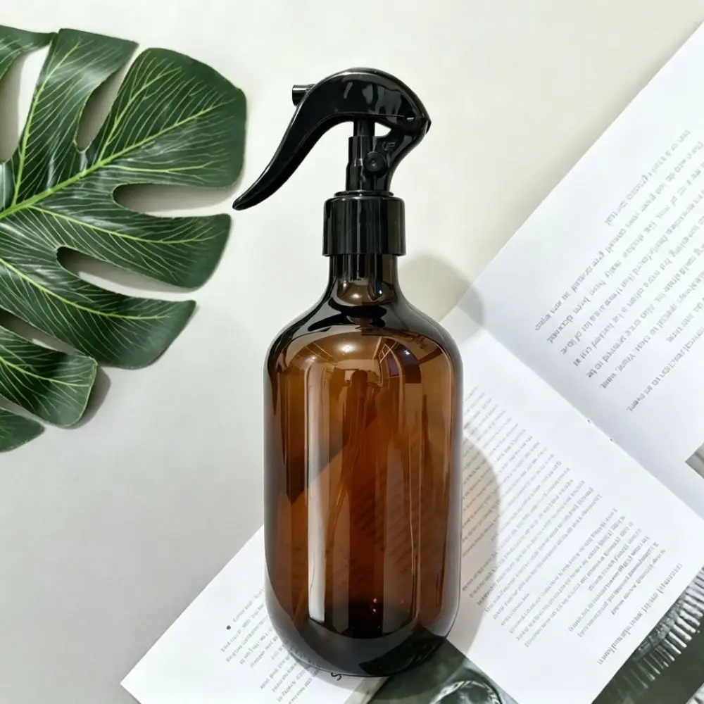 500ml Amber Spray Bottle Fine Mist Pump Container PET Refillable For Toner Essential Oil Cosmetic Travel Tool