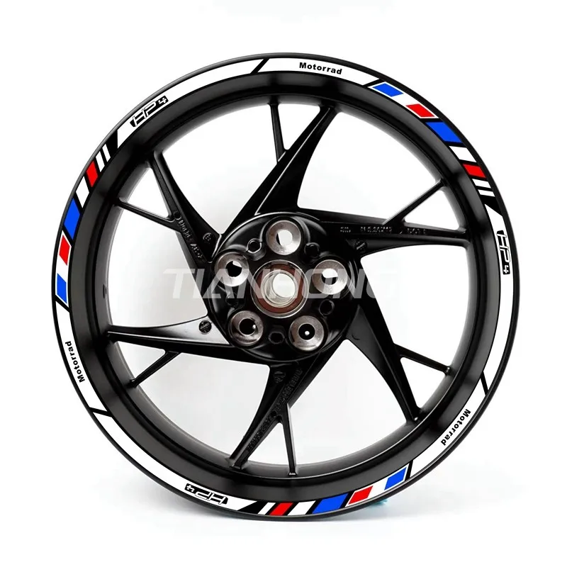 เหมาะสำหรับ17นิ้ว BMW BMW S1000RR HP4 HP6 Modified Rim สติกเกอร์สะท้อนแสงกันน้ำล้อกระดาษล้อ