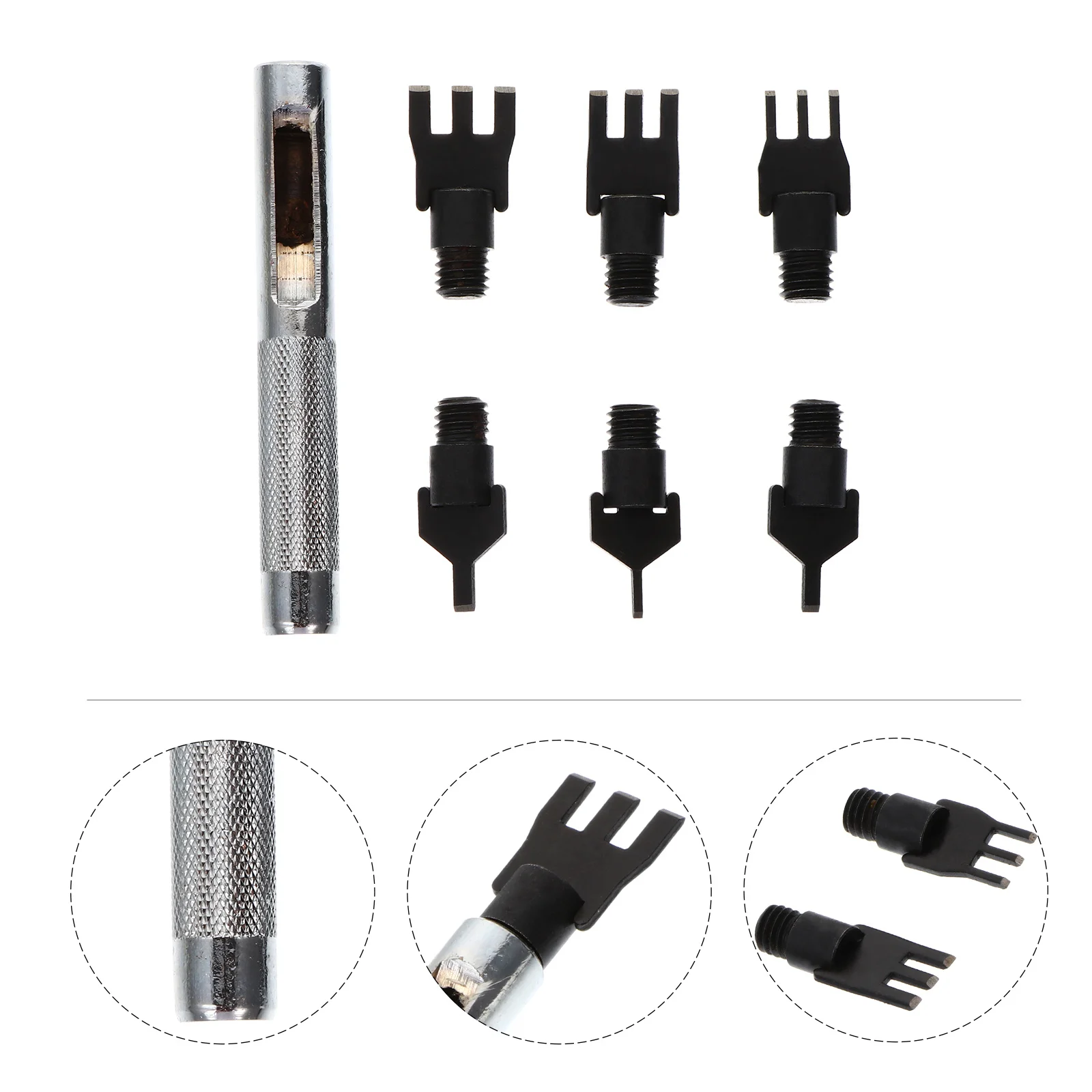 

1 set 1 Set Stitching Tool 1/3 Prong Hole Punch For Diy Craft Work Hole Chisel Punch Kit Handicraft Sewing Tools