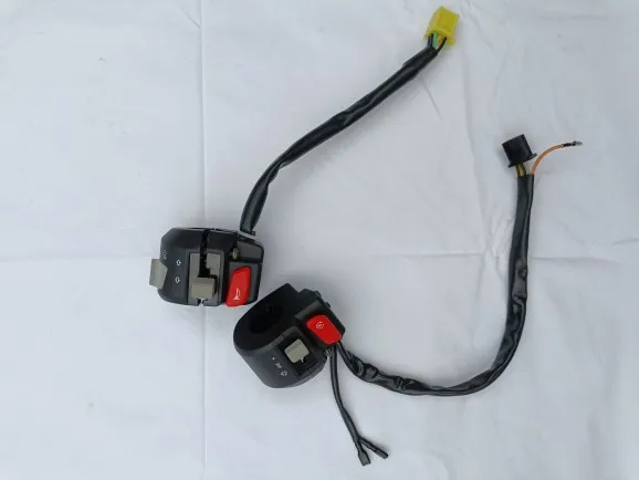 Handlebar Switch Assembly For Haojue Super Eagle HJ125T-32 HJ125T-32A Scooter Durable Plastic Housing Stable Contact