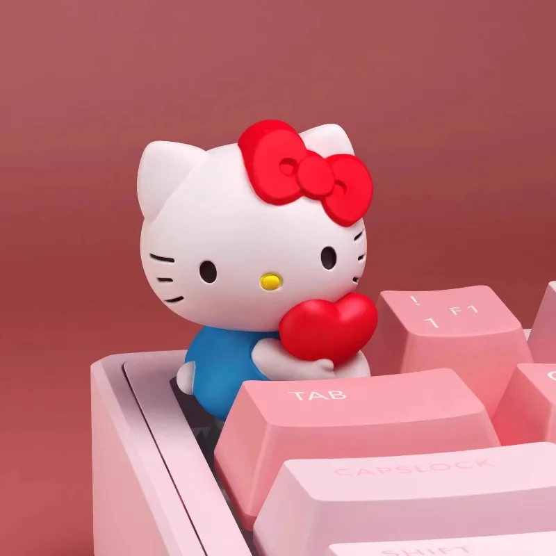 

Hello Kitty Kawaii Keyboard Sticker Cartoon Thick Keyboard Sticker Fashion High Beauty Keyboard Cap Women Accessories Wholesale