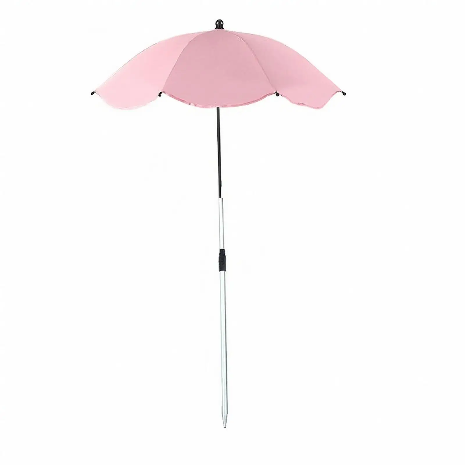 Outdoor Shade Canopy Adjustable Plant Sun Umbrella Mini Outdoor Parasol Aluminum Alloy Soil Insert for Beds and Pots