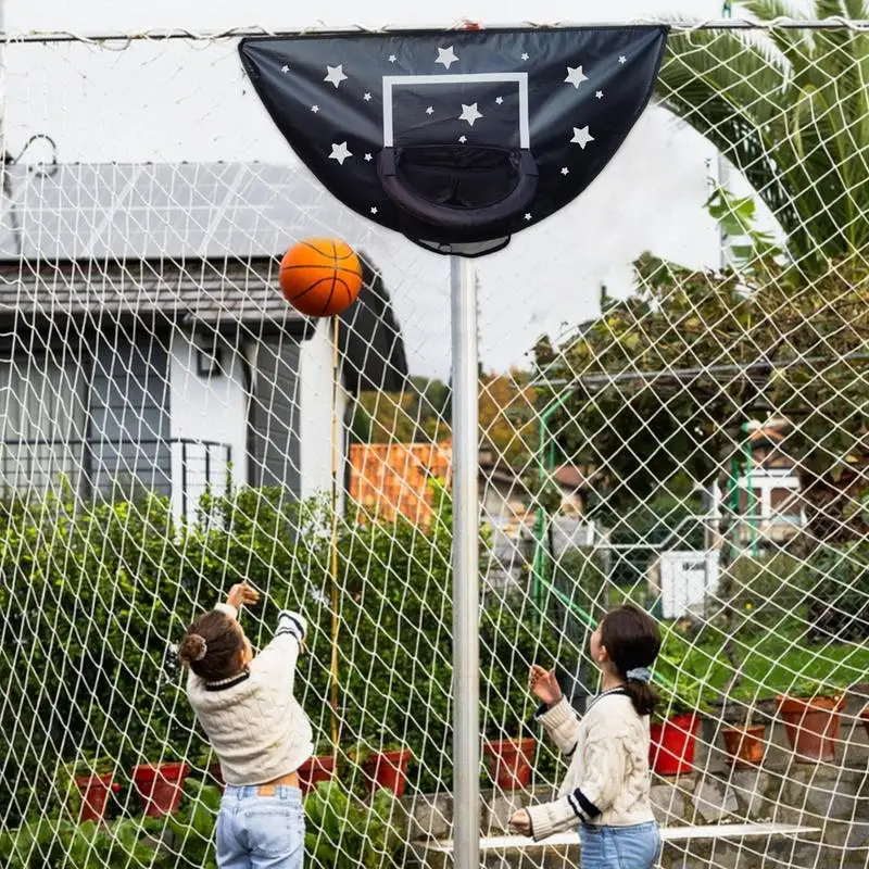 ห่วงบาสเก็ตบอลแทรมโพลีน กระดานตะกร้าน้ําหนักเบาสําหรับเด็ก ห่วงบาสเก็ตบอลสําหรับอุปกรณ์เสริมแทรมโพลีน Dunk Fit สําหรับทุกวัย