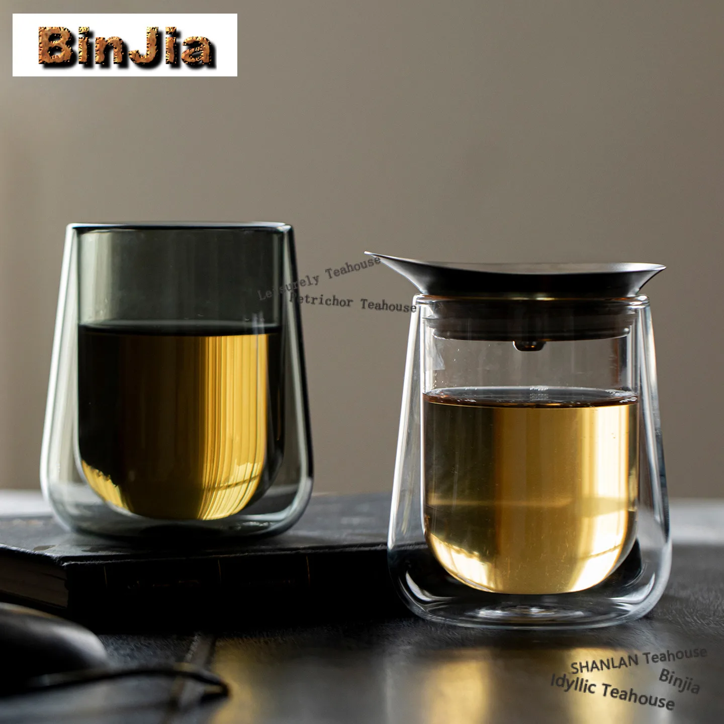 220ml Double-layer Glass Anti-scald Teacup Retro Tea Bowl Single Cups Tea-tasting Fragrance Cup Jianzhan Master Cup Tea Ceremony