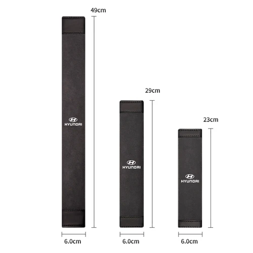 Imagen 2 del producto Almohadilla para cinturón de seguridad de coche, funda de ante suave para hombro de coche, para Hyundai N Line I30 IX35 I40 IX20 I20 I10 Venue Azera GDI Getz Ioniq, 2 uds.