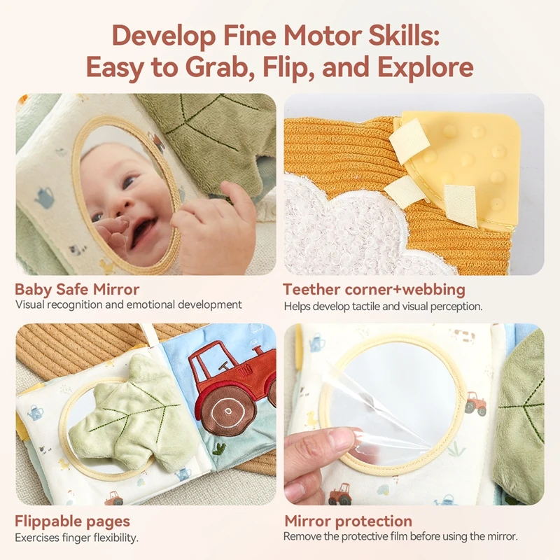 4d-plush-baby-cloth-book-with-teether-ring-montessori-sensory-crinkle-book-for-newborns-0-12-months-washable-baby-sensory-toys